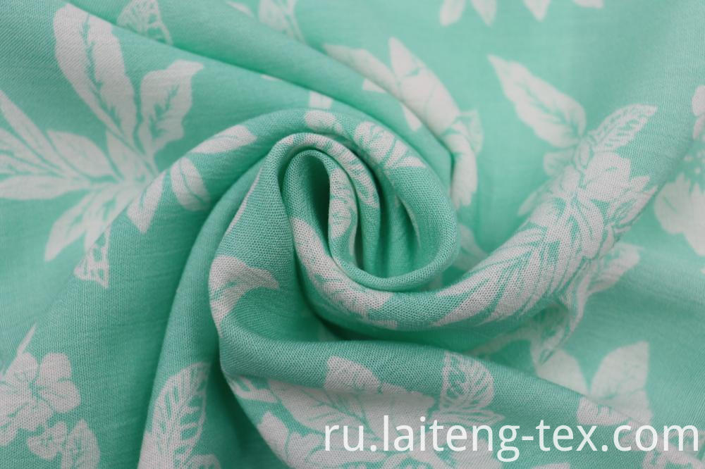 100% вискозный креп с набивным рисунком 100% Rayon Crepe Printed Fabric